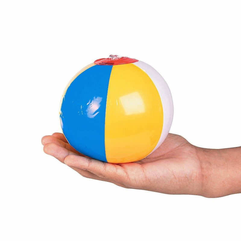 Outdoor Games | Colourful Mini Inflatable Beach Balls (Pack Of 12) Outdoor Games Outdoor Games