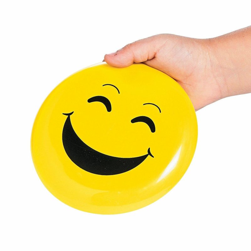 Outdoor Games | Emoji Coloured Flying Discs (Pack Of 12) Outdoor Games Outdoor Games