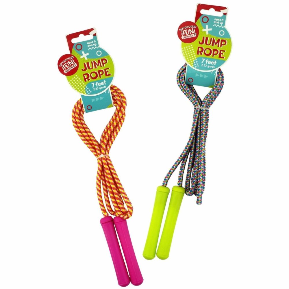 Outdoor Games | Multicoloured Skipping Rope With Neon Coloured Handles 2M Outdoor Games Outdoor Games