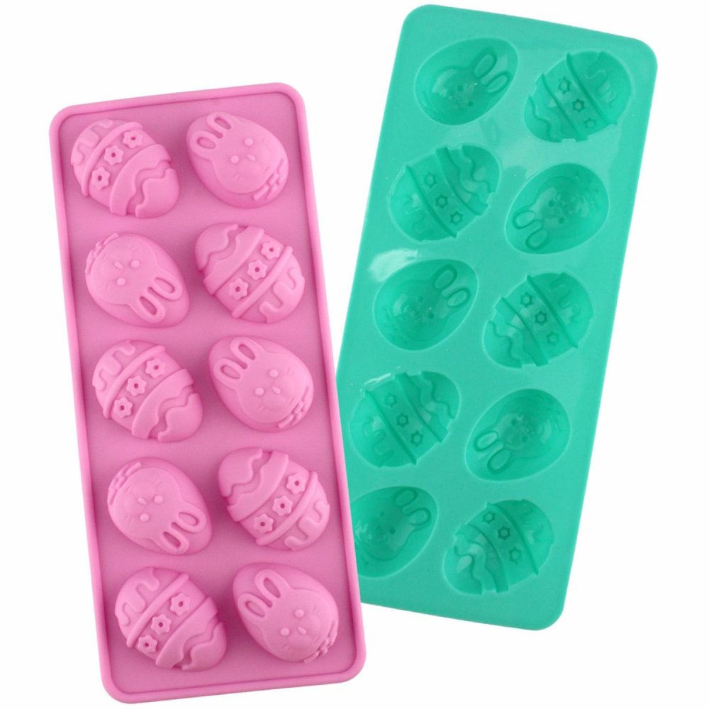 Pans & Moulds | Easter Egg Silicone Mould (10 Pieces) Baking & Cake Decorating Chocolate Making