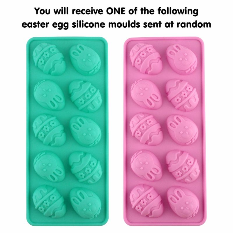 Pans & Moulds | Easter Egg Silicone Mould (10 Pieces) Baking & Cake Decorating Chocolate Making