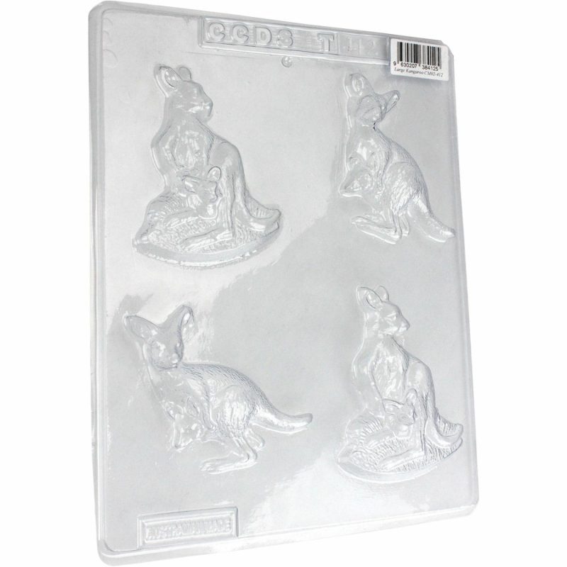 Pans & Moulds | Large Kangaroo And Joey Plastic Chocolate Moulds (1 Sheet) Baking & Cake Decorating Chocolate Making