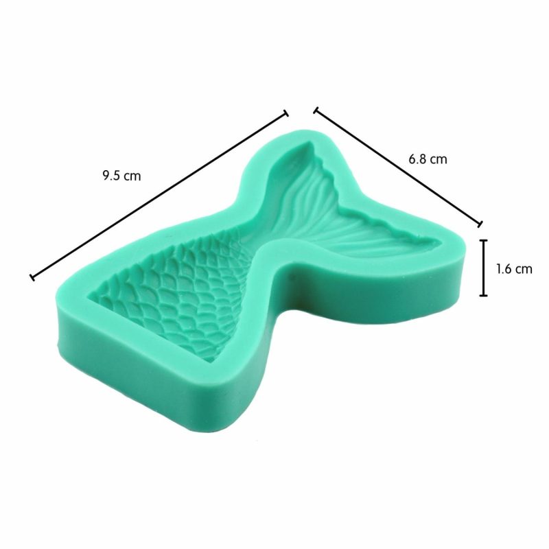 Pans & Moulds | Mermaid Tail Silicone Mould 8Cm Baking & Cake Decorating Chocolate Making