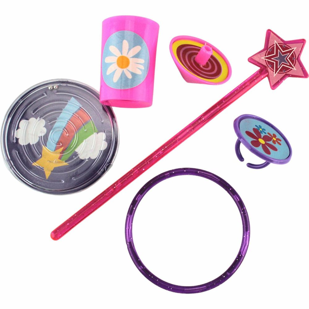 Party Bag Fillers | Assorted Flowers And Stars Mega Value Favour Pack (48 Pieces) Gifts Party Bag Fillers