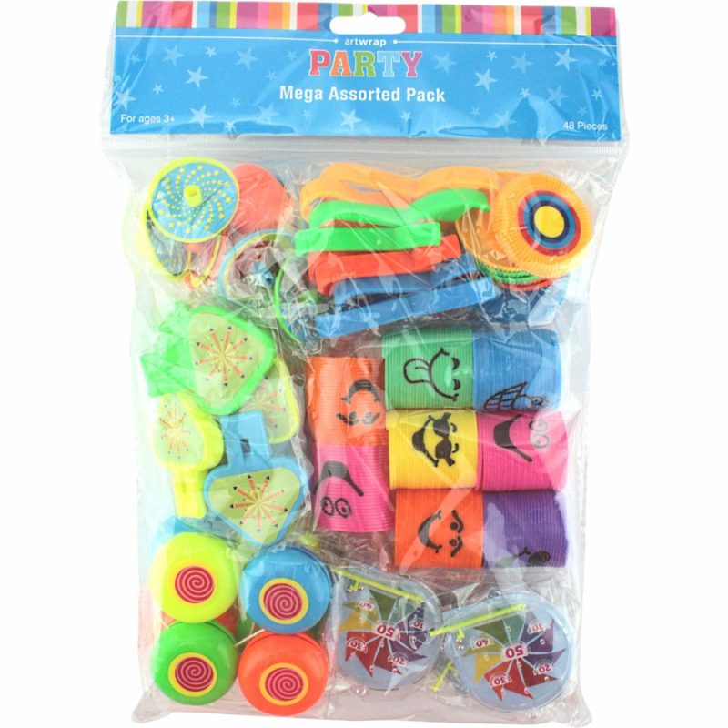 Party Bag Fillers | Assorted Mega Value Favour Pack (48 Pieces) Gifts Party Bag Fillers