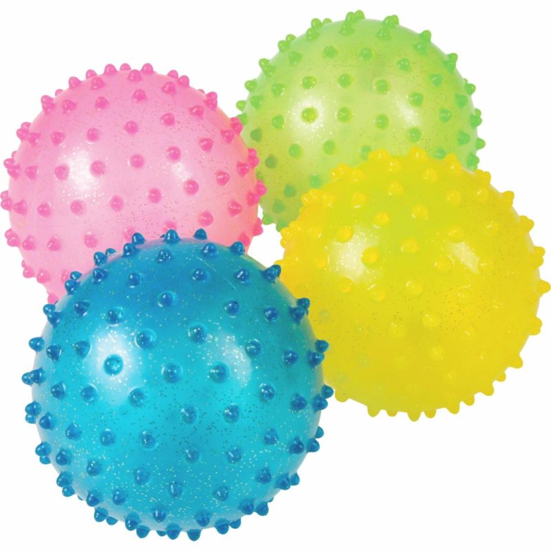 Party Bag Fillers | Assorted Mini Glitter Knobby Balls (Pack Of 12) Gifts Party Bag Fillers