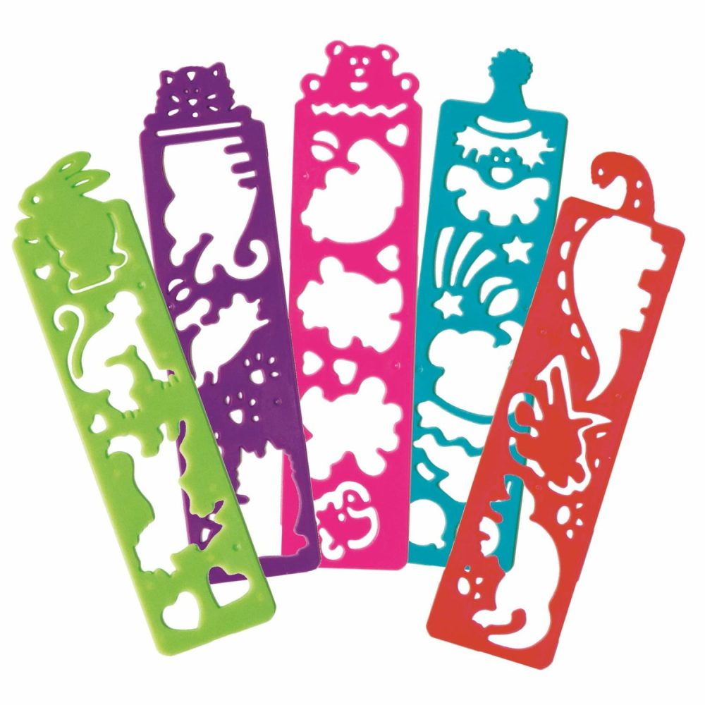 Party Bag Fillers | Assorted Plastic Stencils (Pack Of 8) Gifts Party Bag Fillers