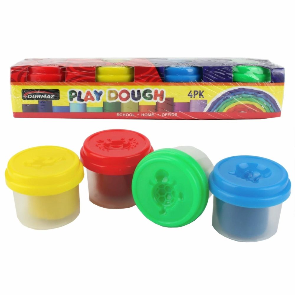 Party Bag Fillers | Coloured Play Dough (Pack Of 4) Gifts Party Bag Fillers