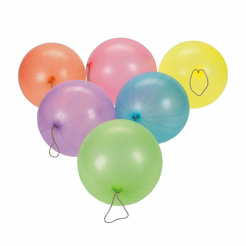 Party Bag Fillers | Coloured Punch Ball Balloons (Pack Of 12) Gifts Party Bag Fillers