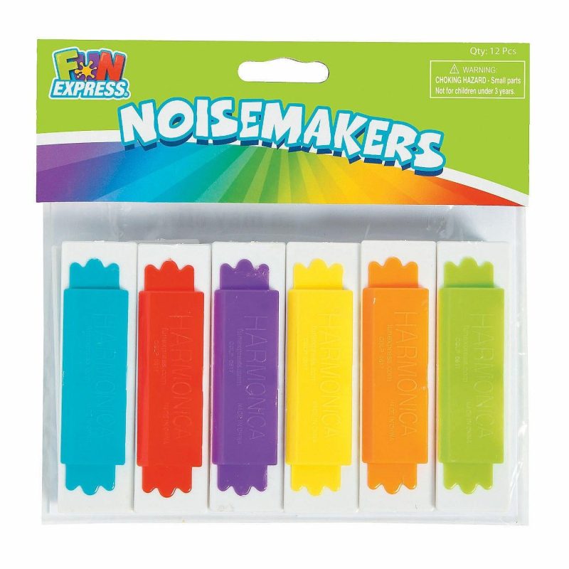 Party Bag Fillers | Colourful Harmonicas (Pack Of 12) Gifts Party Bag Fillers