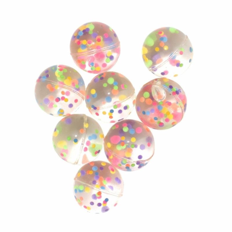 Party Bag Fillers | Confetti Bounce Balls (Pack Of 8) Gifts Party Bag Fillers