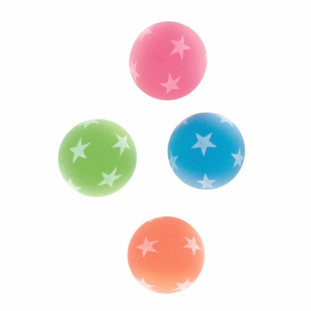 Party Bag Fillers | Glow In The Dark Bounce Balls (Pack Of 8) Gifts Party Bag Fillers