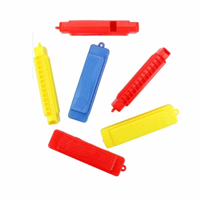 Party Bag Fillers | Harmonicas Assorted Colours (Pack Of 6) Gifts Party Bag Fillers