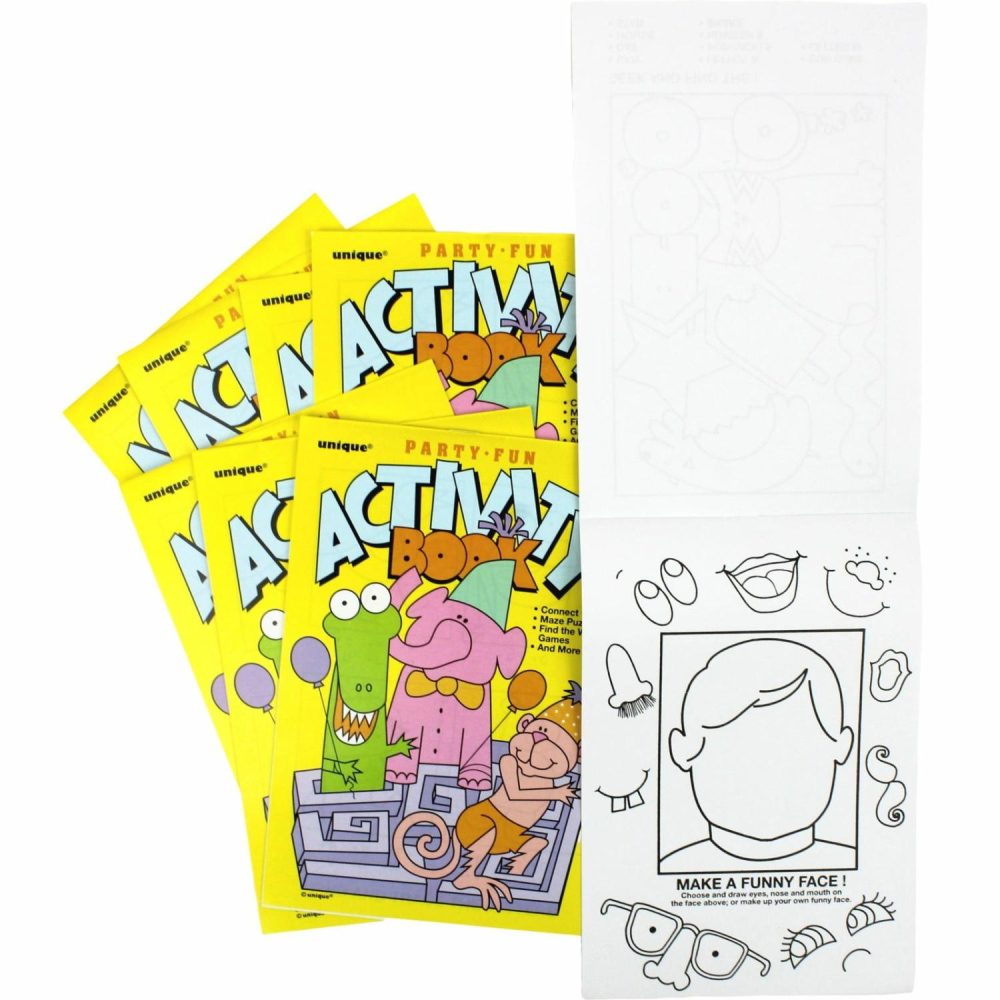 Party Bag Fillers | Kids Animal Activity Pads (Pack Of 8) Gifts Party Bag Fillers