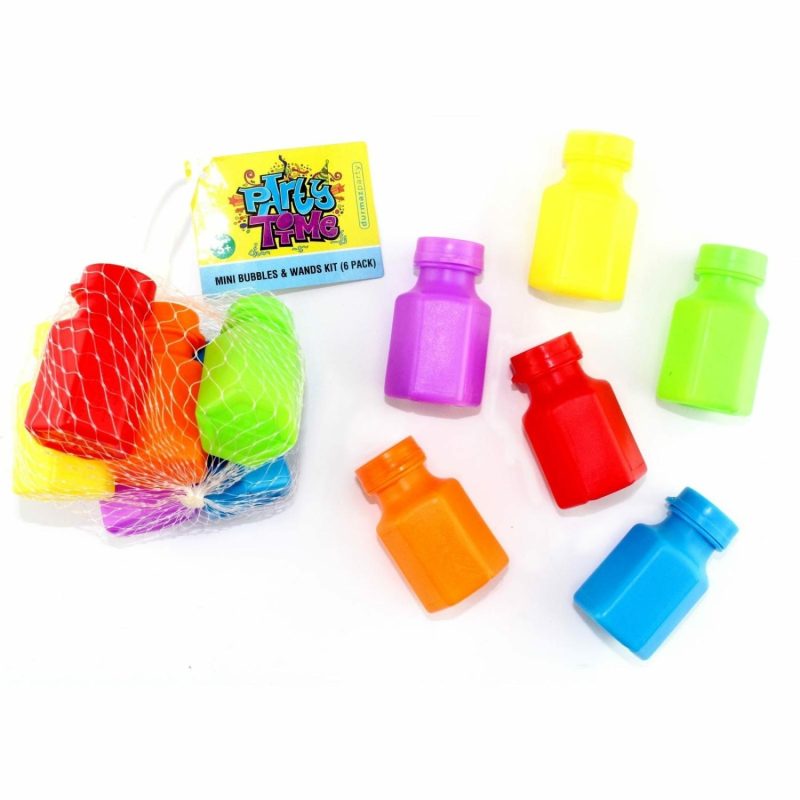 Party Bag Fillers | Mini Bubble Bottles (Pack Of 6) Gifts Party Bag Fillers