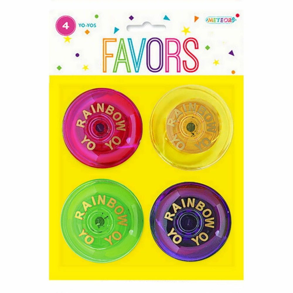 Party Bag Fillers | Rainbow Yo-Yos (Pack Of 4) Gifts Party Bag Fillers