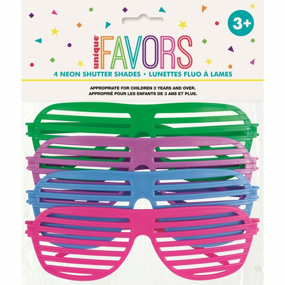 Party Bag Fillers | Shutter Shade Glasses (Pack Of 4) Gifts Party Bag Fillers