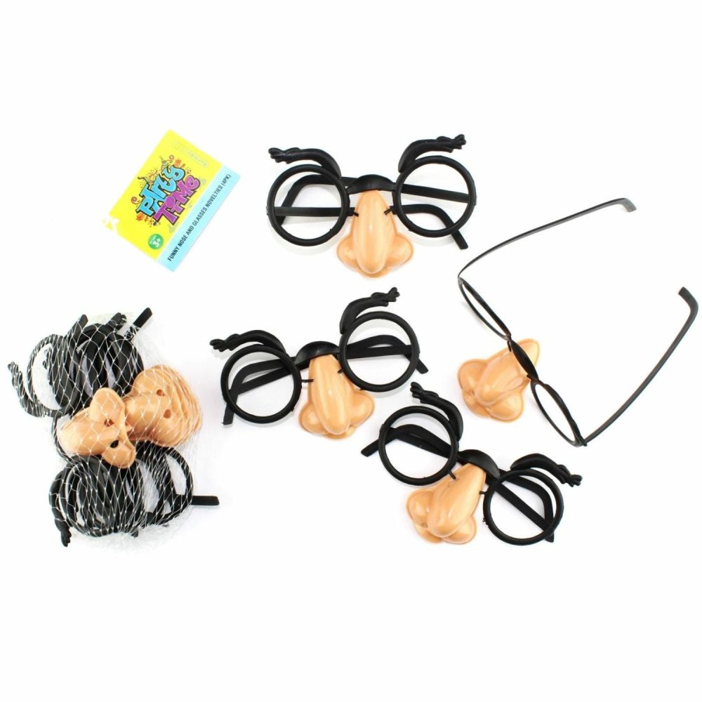 Party Bag Fillers | Small Funny Nose Glasses (Pack Of 4) Gifts Party Bag Fillers