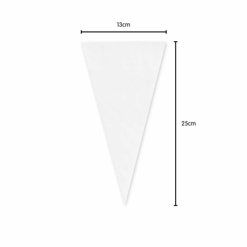 Party Bags | Clear Triangle Cellophane Bags 13Cm X 25Cm (Pack Of 25) Gifts Party Bags