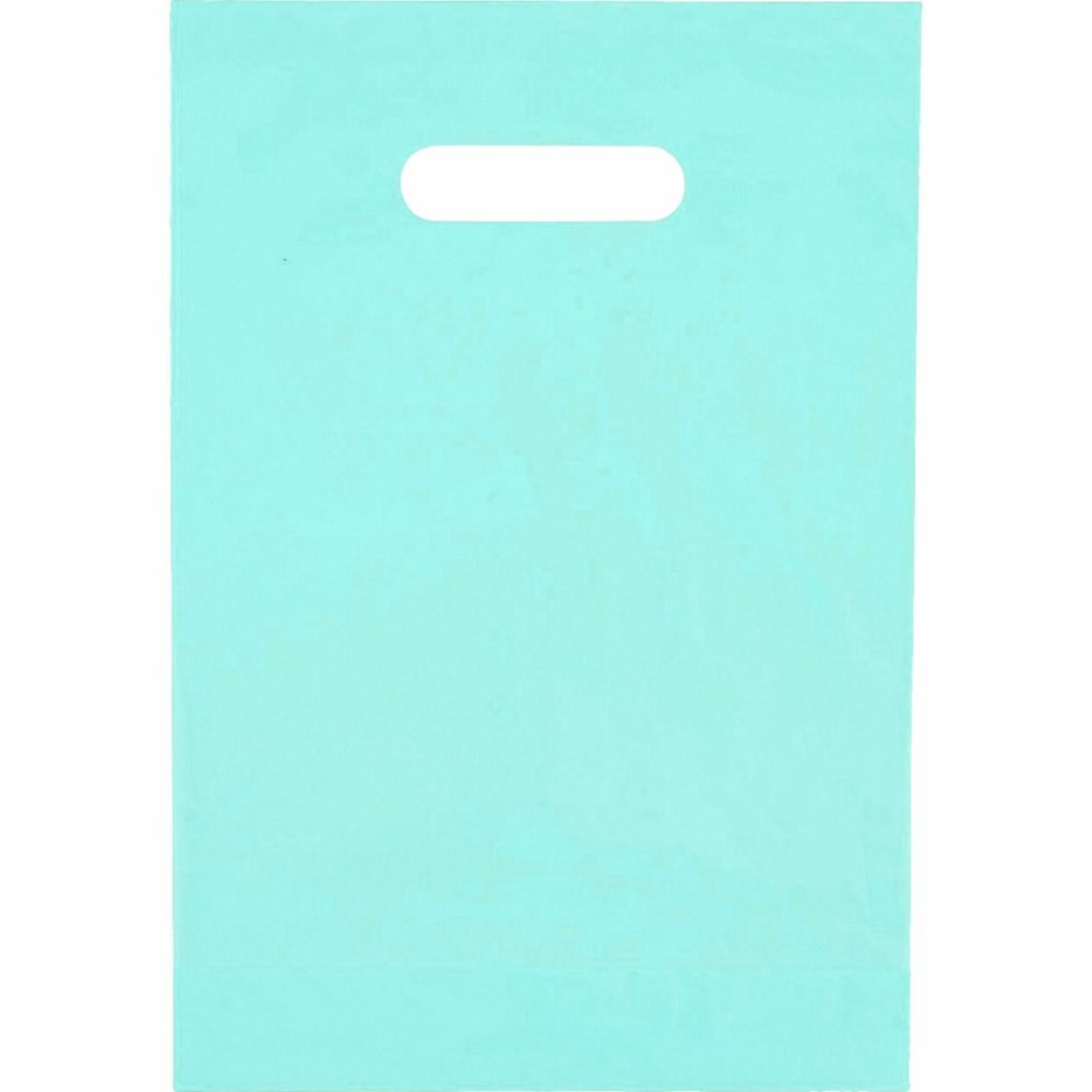 Party Bags | Light Blue Plastic Lolly/Treat Bags (Pack Of 50) Gifts Party Bags