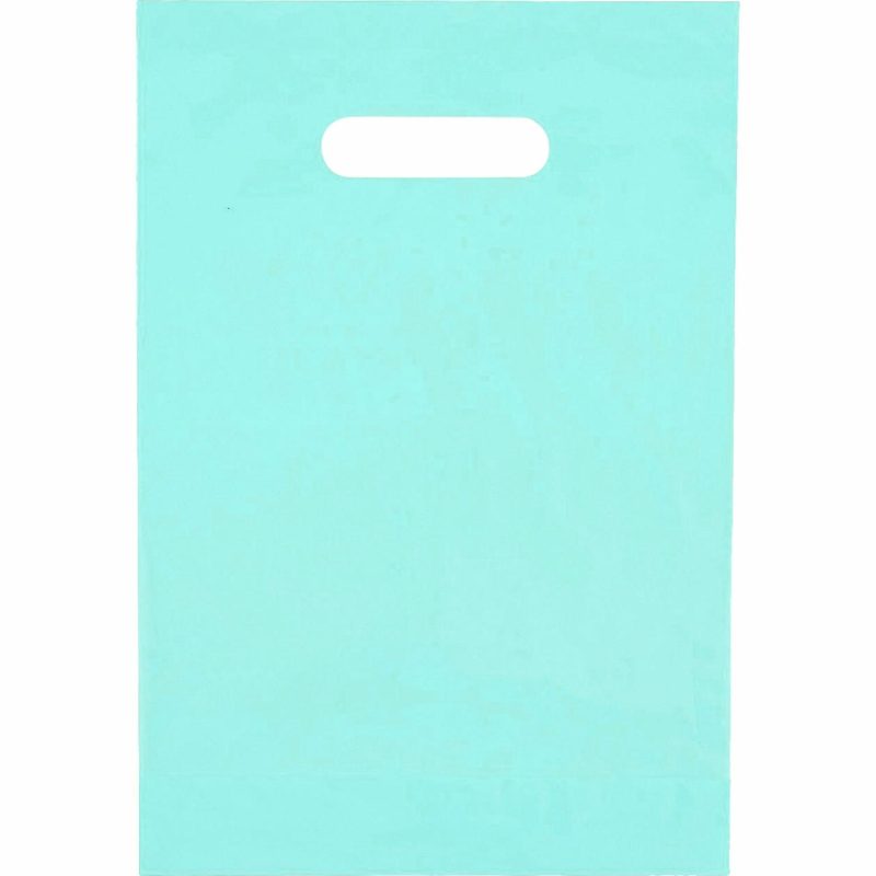 Party Bags | Light Blue Plastic Lolly/Treat Bags (Pack Of 50) Gifts Party Bags