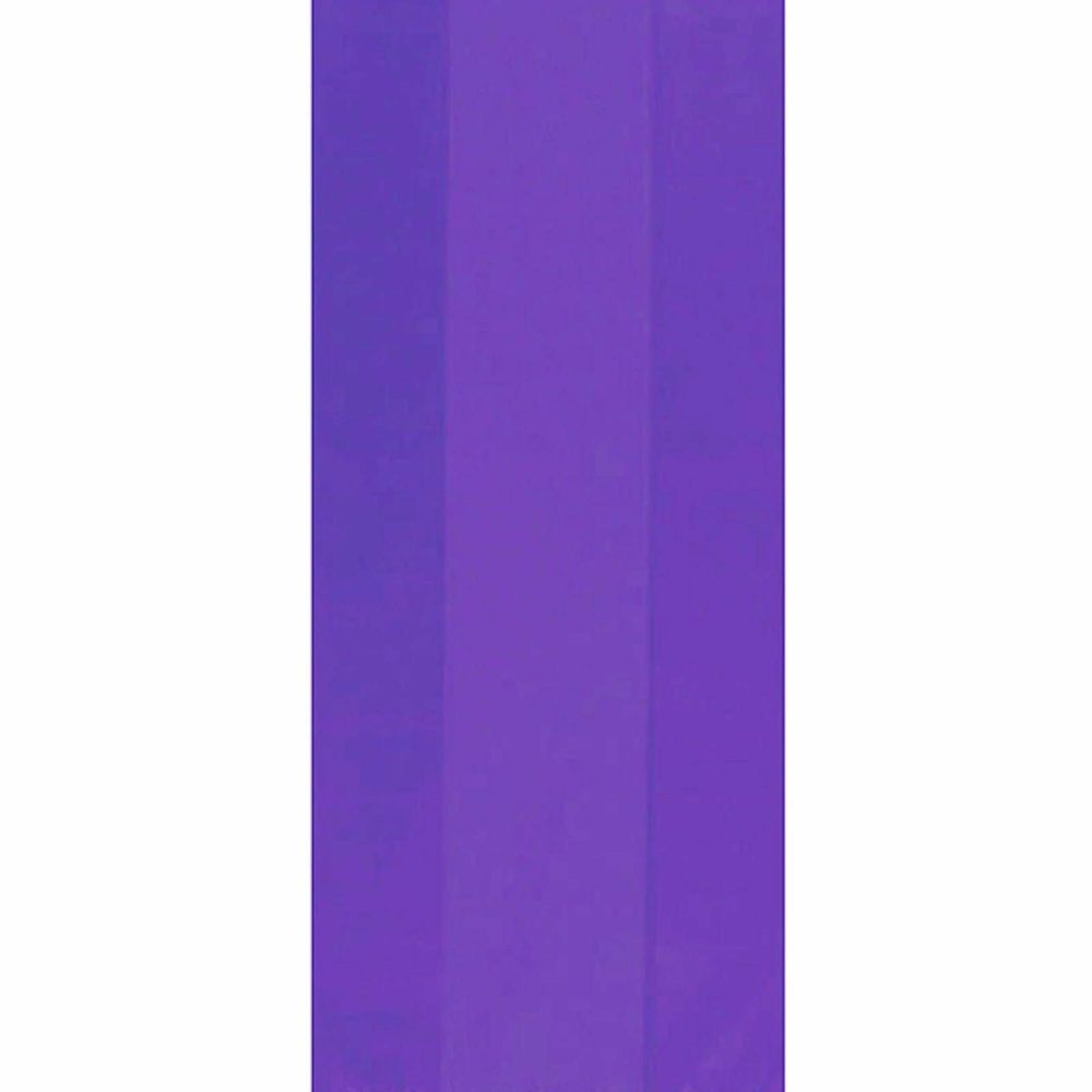 Party Bags | Purple Plastic Lolly/Treat Bags (Pack Of 25) Gifts Party Bags