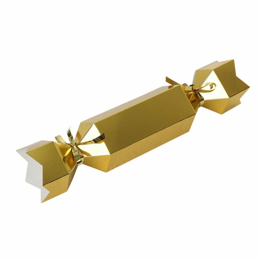 Party Boxes & Containers | Gold Metallic Bon Bons Boxes (Pack Of 10) Gifts Party Boxes & Containers