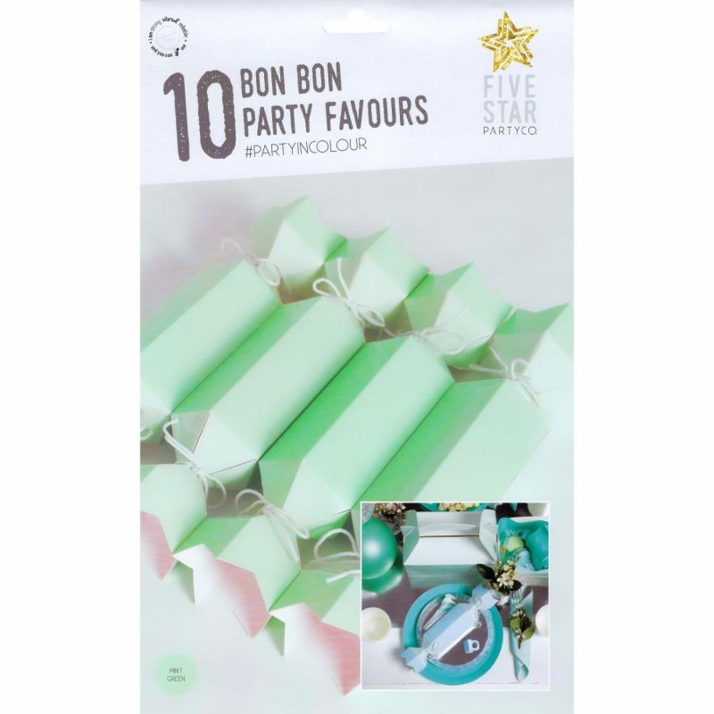 Party Boxes & Containers | Mint Green Two Tone Bon Bons Boxes (Pack Of 10) Gifts Party Boxes & Containers