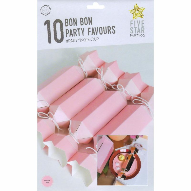 Party Boxes & Containers | Pink Two Tone Bon Bons Boxes (Pack Of 10) Gifts Party Boxes & Containers