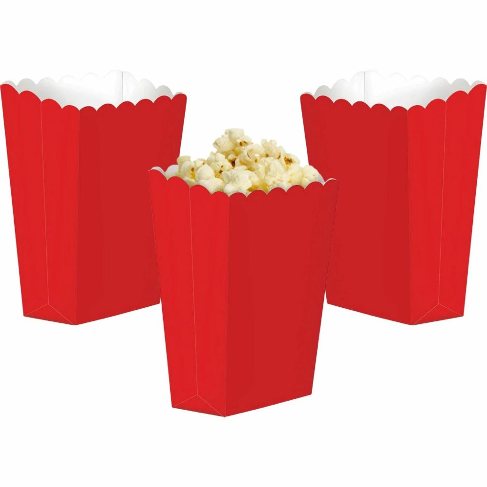 Party Boxes & Containers | Red Treat Boxes (Pack Of 5) Gifts Party Boxes & Containers