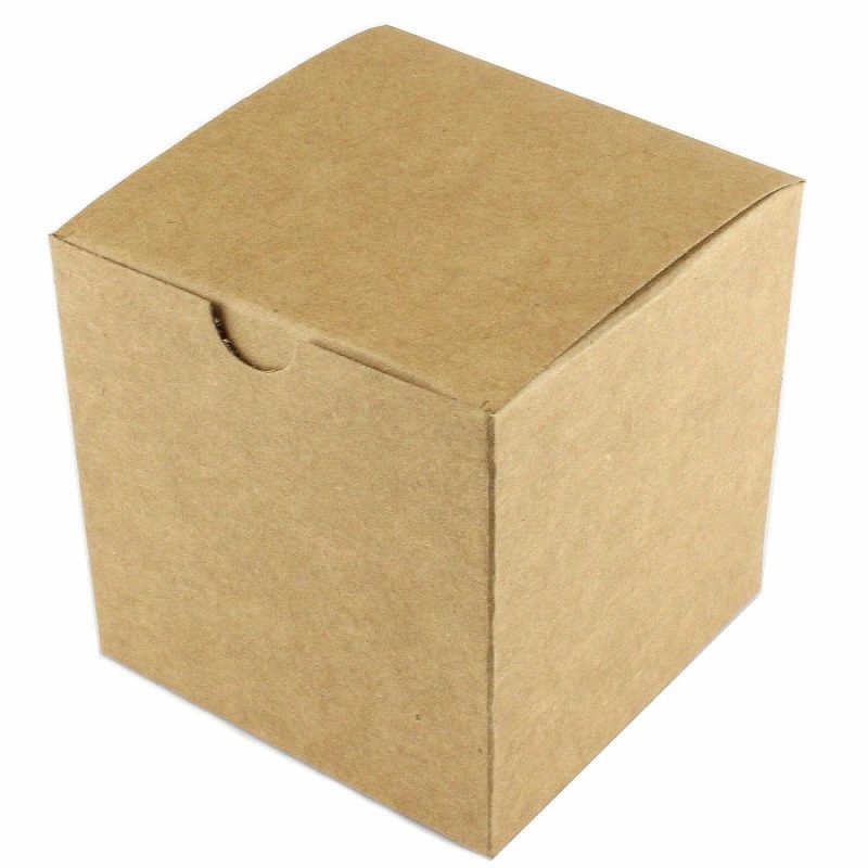 Party Boxes & Containers | Small Brown Kraft Paper Favour Boxes (Pack Of 12) Gifts Party Boxes & Containers