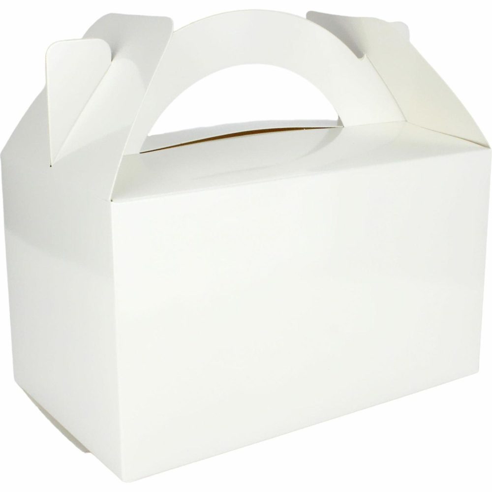 Party Boxes & Containers | White Lolly/Treat Boxes (Pack Of 2) Gifts Party Boxes & Containers