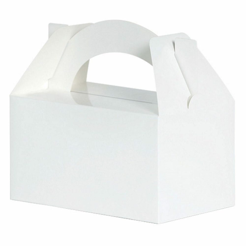 Party Boxes & Containers | White Lolly/Treat Boxes (Pack Of 5) Gifts Party Boxes & Containers