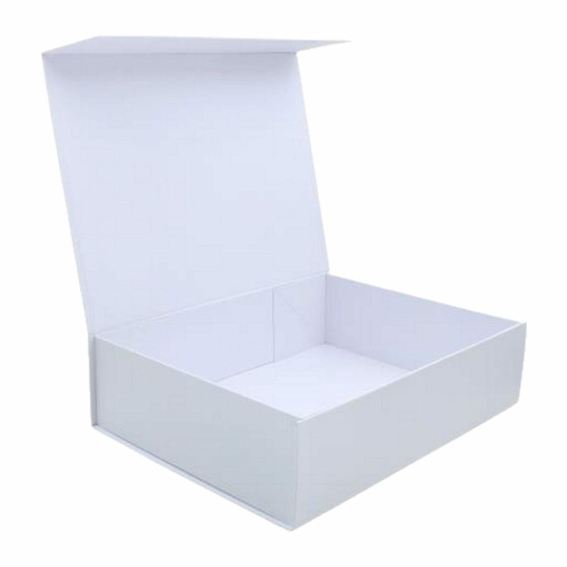 Party Boxes & Containers | White Magnetic Gift Box 35Cm X 27Cm Gifts Party Boxes & Containers