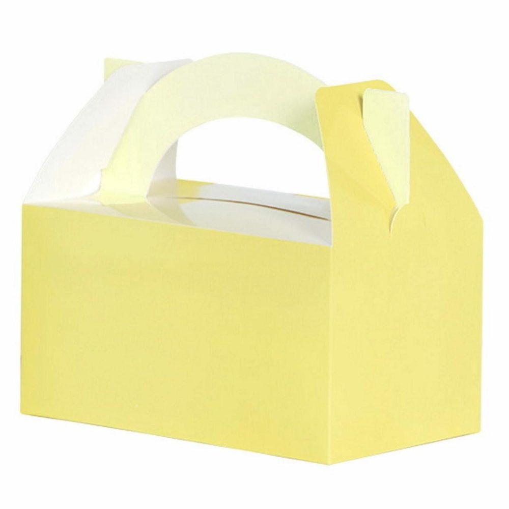 Party Boxes & Containers | Yellow Two Tone Pastel Lolly/Treat Boxes (Pack Of 5) Gifts Party Boxes & Containers