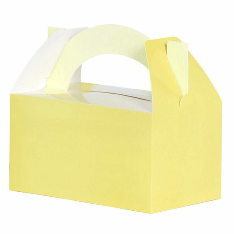 Party Boxes & Containers | Yellow Two Tone Pastel Lolly/Treat Boxes (Pack Of 5) Gifts Party Boxes & Containers