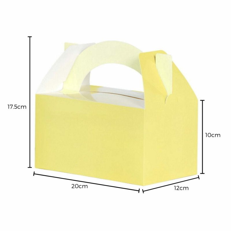 Party Boxes & Containers | Yellow Two Tone Pastel Lolly/Treat Boxes (Pack Of 5) Gifts Party Boxes & Containers