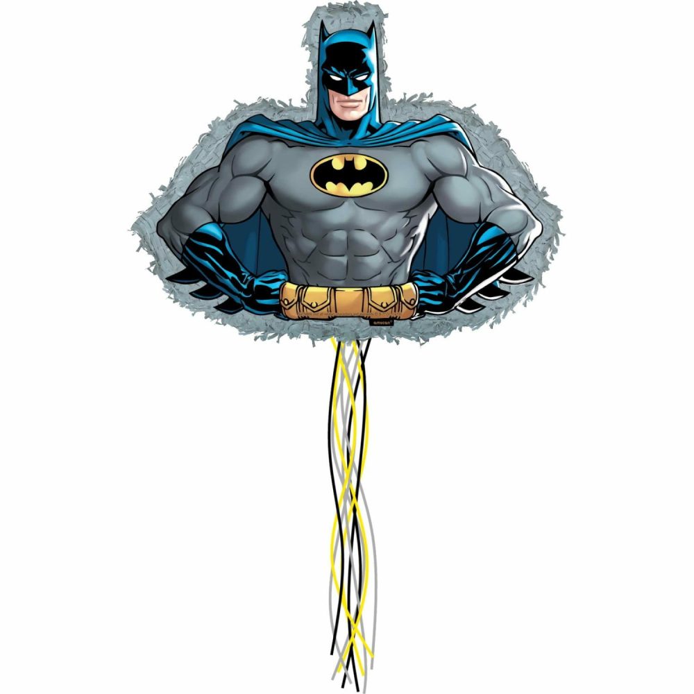 Pinatas | Batman Heroes Unite Shaped Pull String Pinata Decor Pinatas