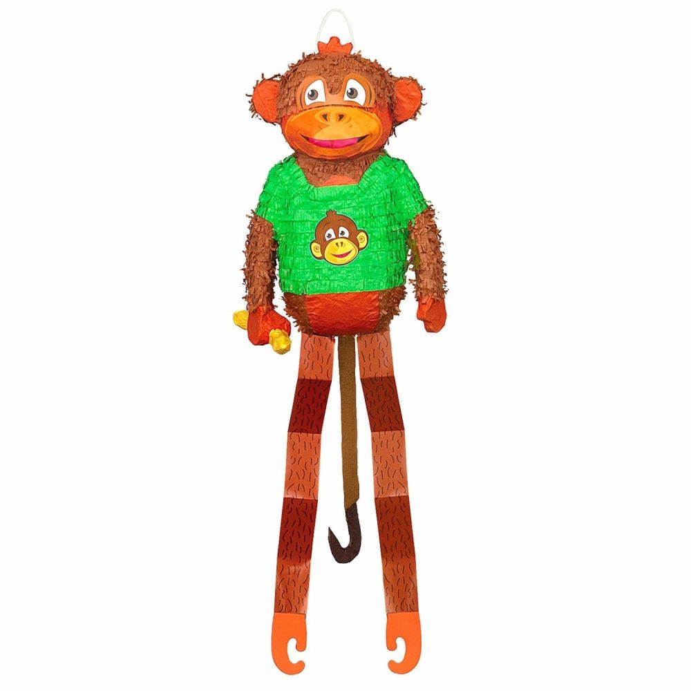 Pinatas | Dangle Leg Monkey Pinata Decor Pinatas