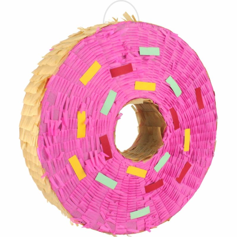 Pinatas | Pink Sprinkle Donut Pinata Decor Pinatas