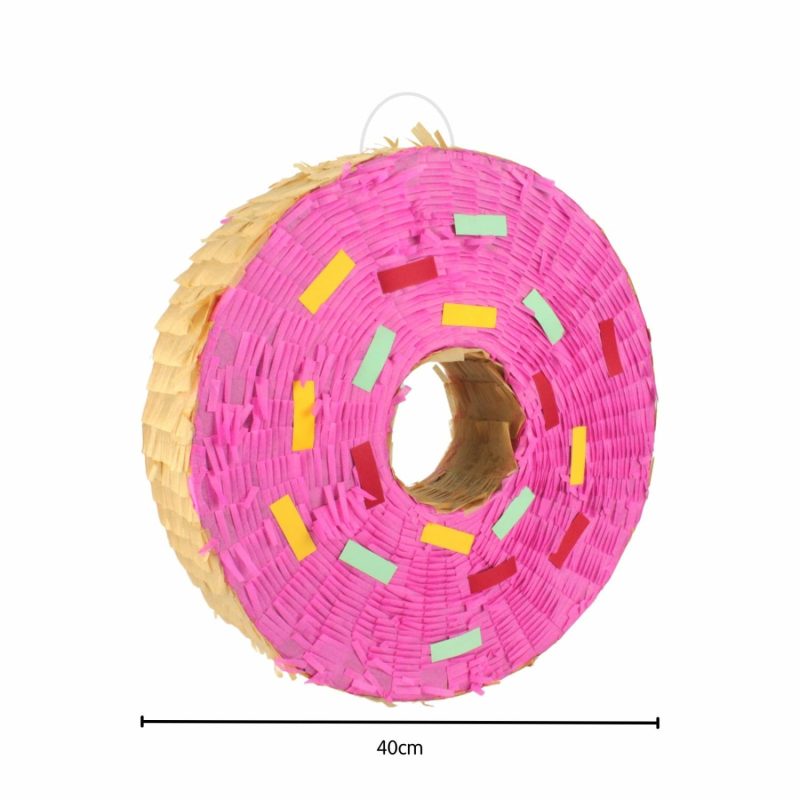 Pinatas | Pink Sprinkle Donut Pinata Decor Pinatas