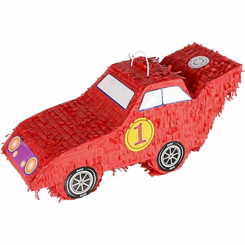 Pinatas | Red Racing Car Pinata Decor Pinatas