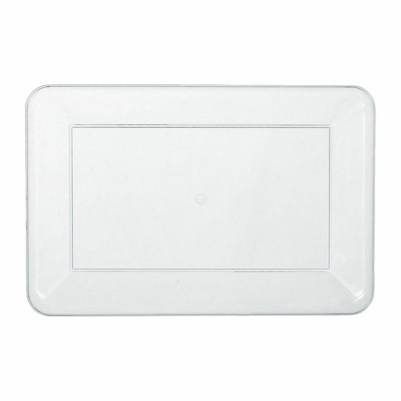 Plates, Platters & Bowls | Clear Plastic Rectangle Tray 36.1Cm Catering & Kitchen Plates, Platters & Bowls