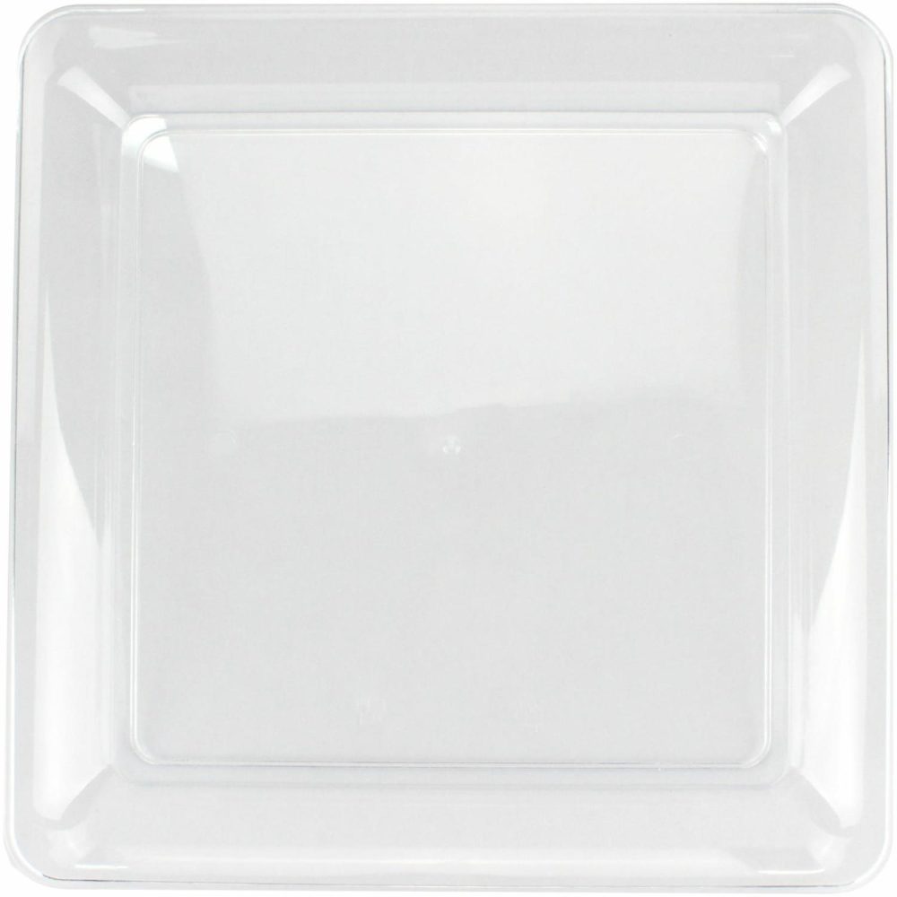 Plates, Platters & Bowls | Clear Plastic Square Platter 30.5Cm Catering & Kitchen Plates, Platters & Bowls