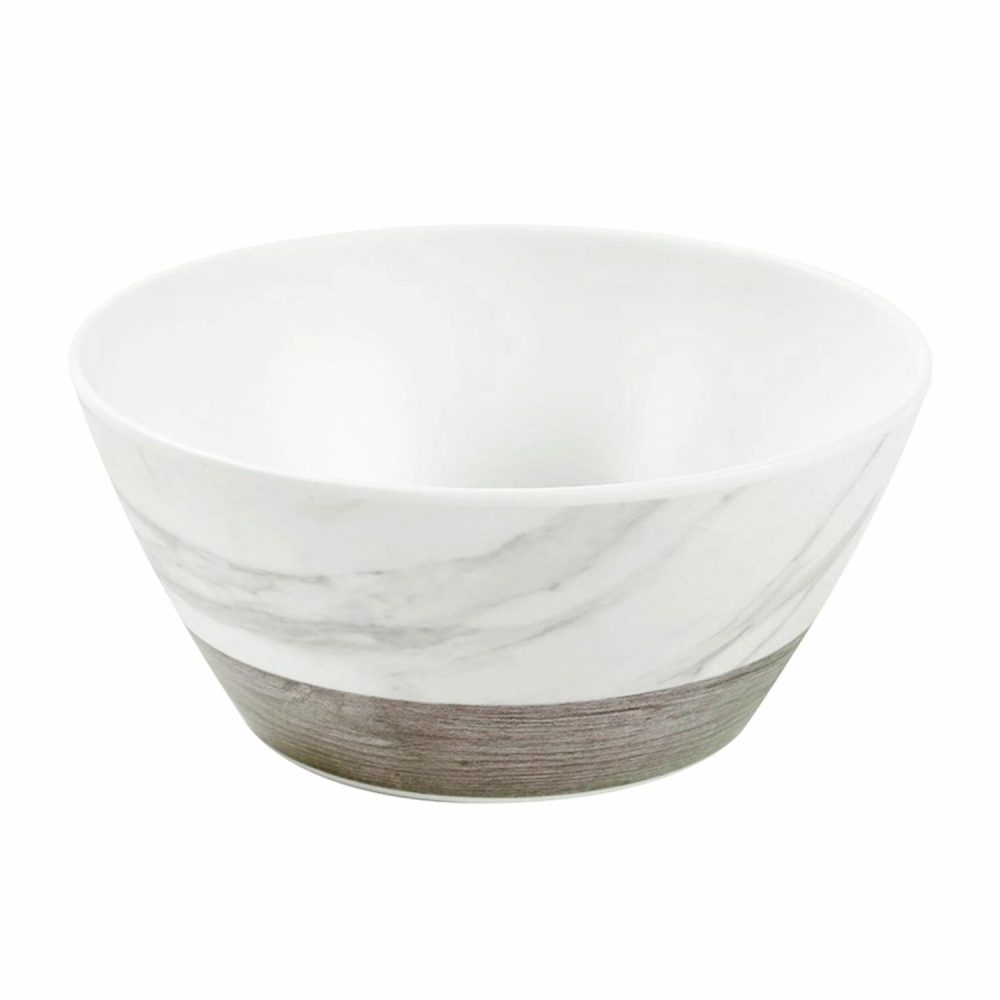 Plates, Platters & Bowls | Endwood Marble Grain Round Melamine Serving Bowl 15Cm Catering & Kitchen Plates, Platters & Bowls