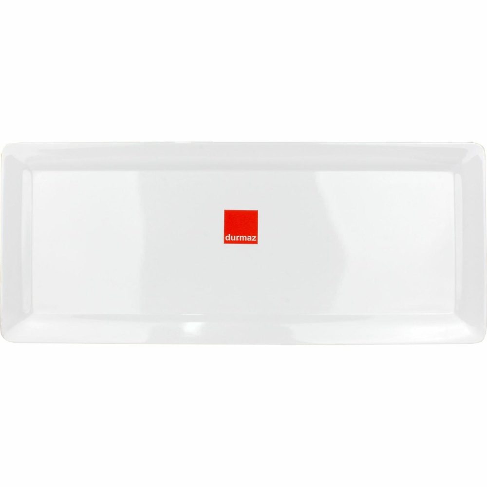 Plates, Platters & Bowls | White Rectangular Melamine Platter 48Cm X 20Cm Catering & Kitchen Plates, Platters & Bowls