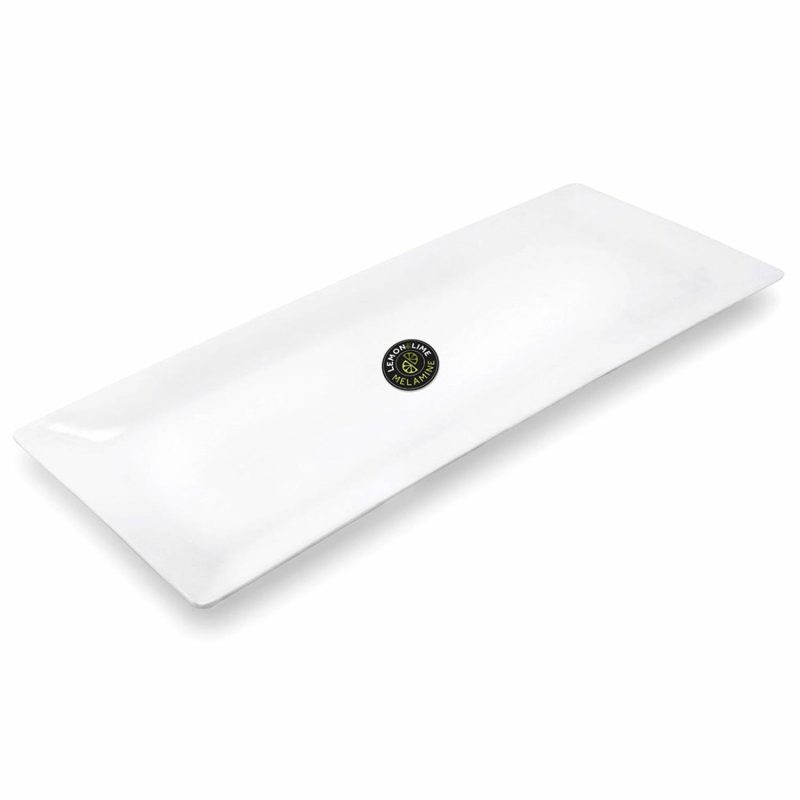 Plates, Platters & Bowls | White Rectangular Melamine Platter 49Cm X 20Cm Catering & Kitchen Plates, Platters & Bowls