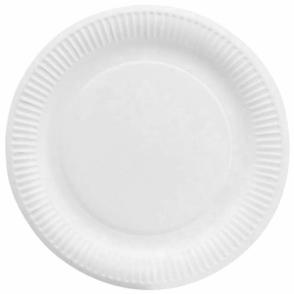 Plates, Platters & Bowls | White Round Large Paper Plates (Pack Of 50) Catering & Kitchen Plates, Platters & Bowls