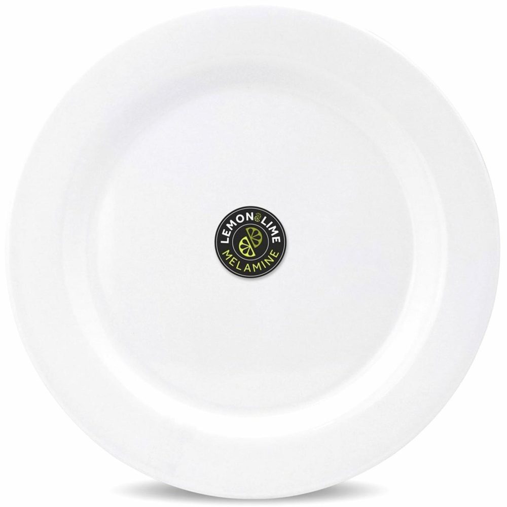 Plates, Platters & Bowls | White Round Melamine Dinner Plate 27.5Cm Catering & Kitchen Plates, Platters & Bowls