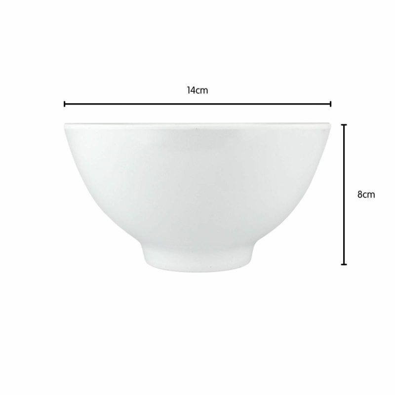 Plates, Platters & Bowls | White Round Melamine Serving Bowl 14Cm Catering & Kitchen Plates, Platters & Bowls